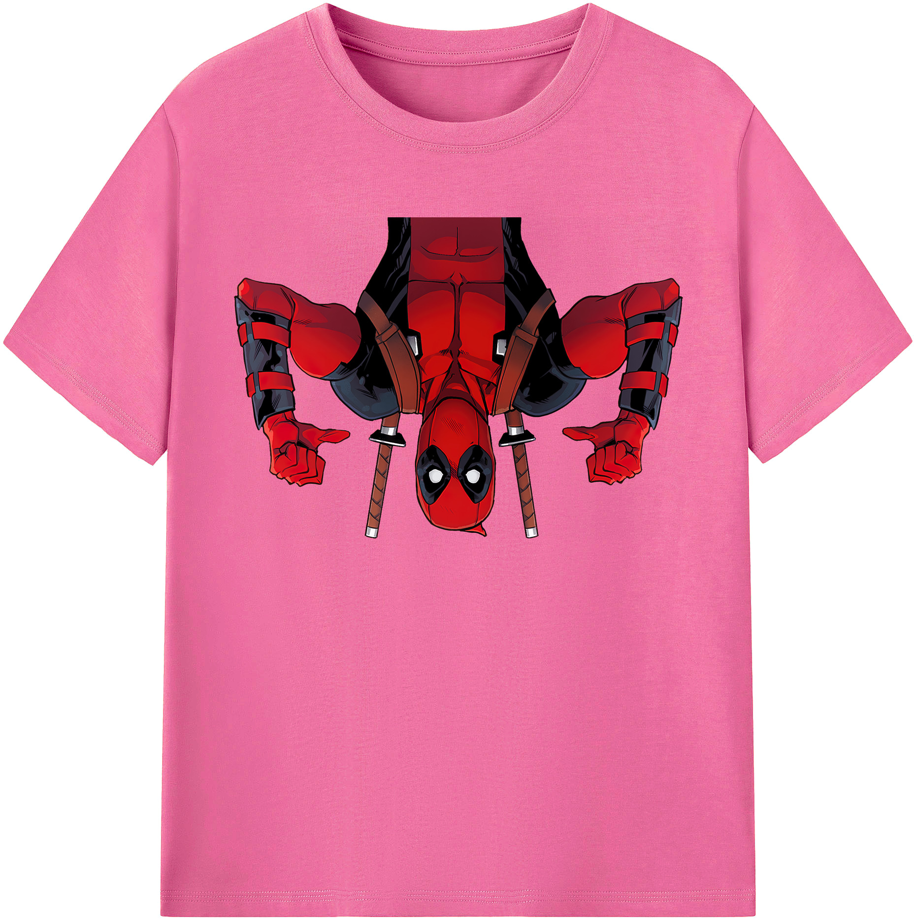 （画像用） Deadpool デッドプール レディースカジュアルプリントTシャツ（綿100％）